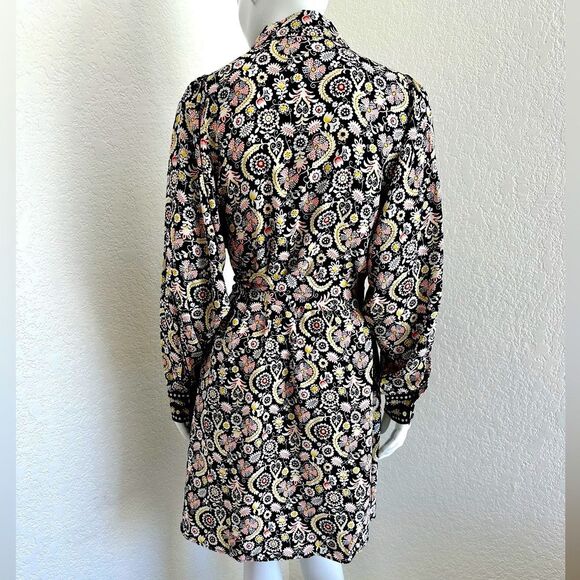 BODEN Dress Black Tropic Charm Shirtdress Size 8 • NEW WITH TAGS • - Picture 7 of 15